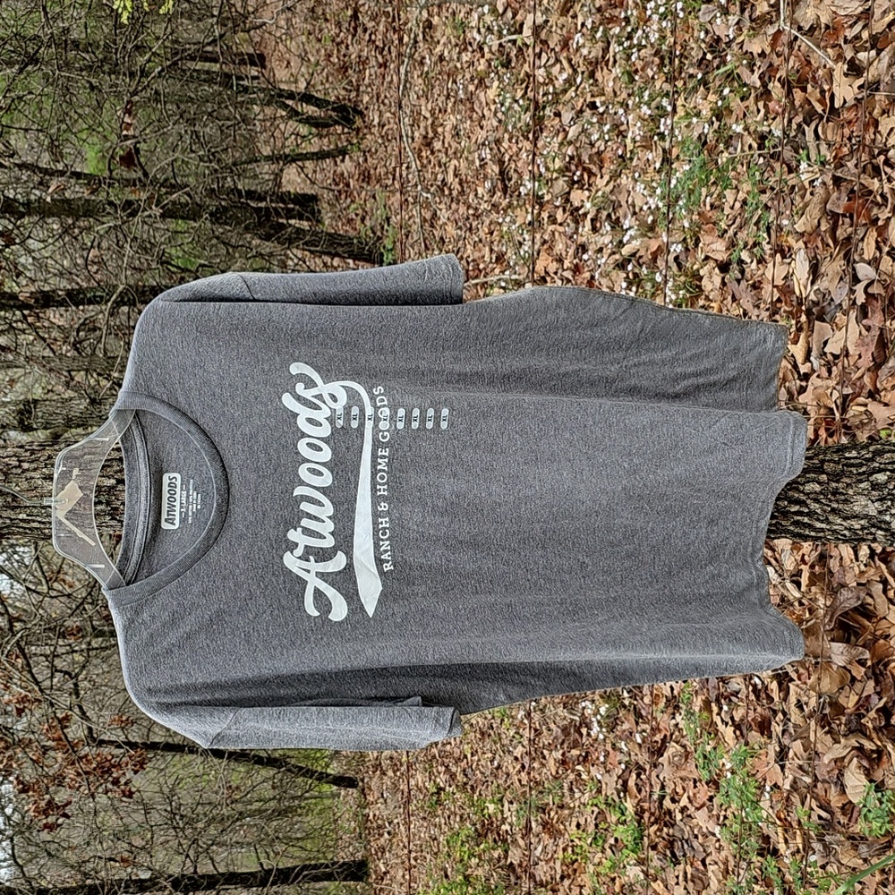 Atwoods Ranch & Home Goods Men's XL Graphite Heather Gray T-Shirt New
